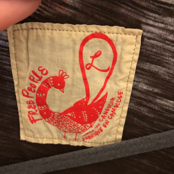 Free people brown embellished top - Picture 3 of 3